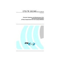 ETSI TR 102 040