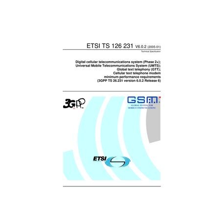 ETSI TS 126 231