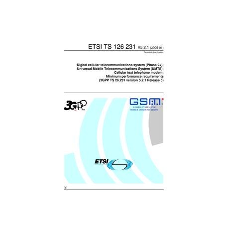 ETSI TS 126 231