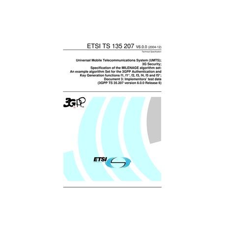 ETSI TS 135 207