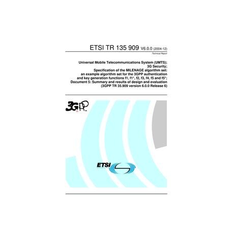 ETSI TR 135 909
