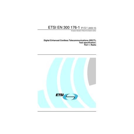 ETSI EN 300 176-1