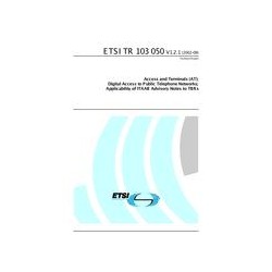 ETSI TR 103 050