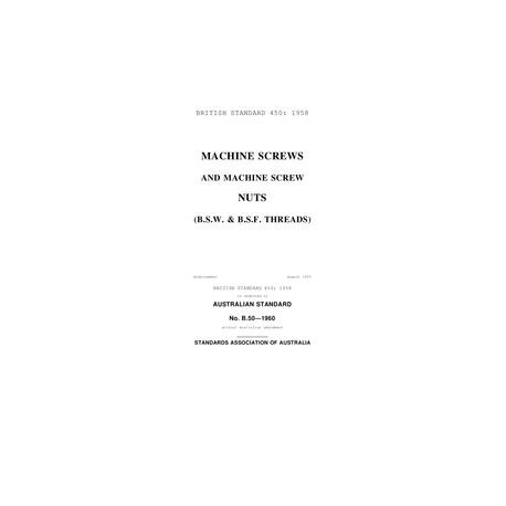 AS B50-1960 [ Superseded ]