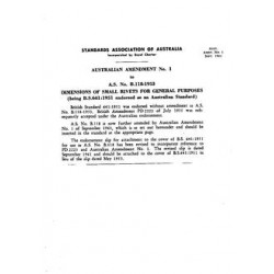AS B118-1953 AMDT 1 [ Superseded ]