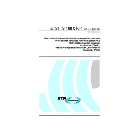 ETSI TS 186 010-1