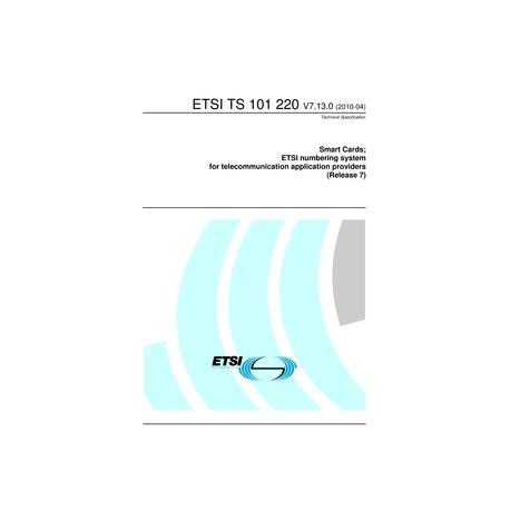 ETSI TS 101 220
