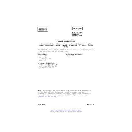 FED W-C-596/11D Notice 3 - Validation 3