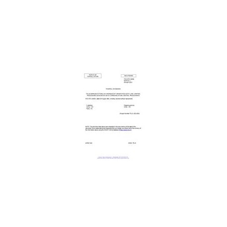 FED FED-STD-1003A Notice 1 - Cancellation
