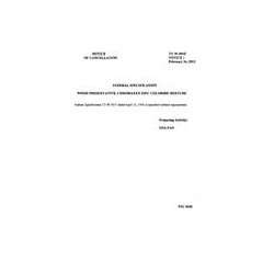 FED TT-W-551F Notice 1 - Cancellation