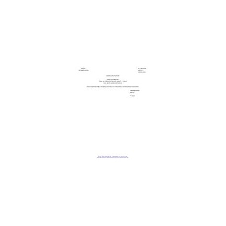 FED W-L-00116/5A Notice 1 - Cancellation