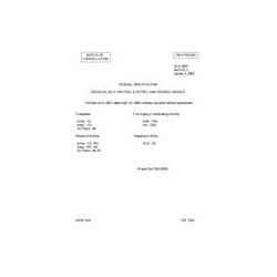 FED W-G-2857 Notice 1 - Cancellation