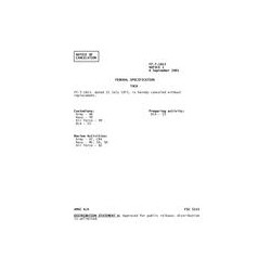 FED FF-T-1813 Notice 1 - Cancellation