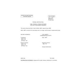 FED WW-L-2887 Notice 1 - Inactivation