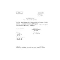 FED QQ-N-290A Notice 1 - Cancellation