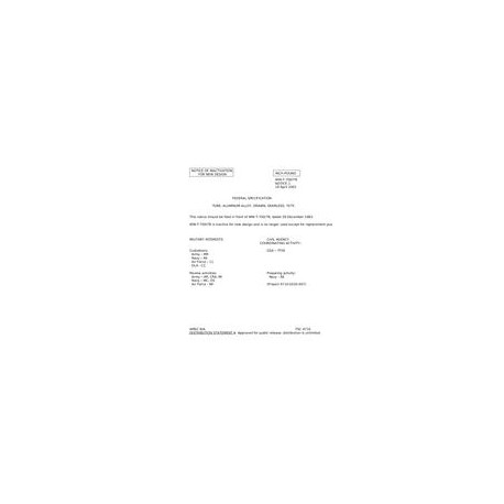 FED WW-T-700/7B Notice 1 - Inactivation