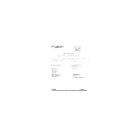 FED WW-T-700/5E Notice 1 - Inactivation