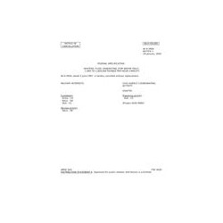 FED W-H-2904 Notice 1 - Cancellation