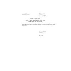 FED GGG-C-313D Notice 1 - Cancellation