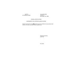 FED W-A-450/9 Notice 1 - Cancellation