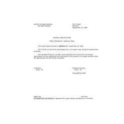 FED ZZ-T-1619C Notice 1 - Inactivation