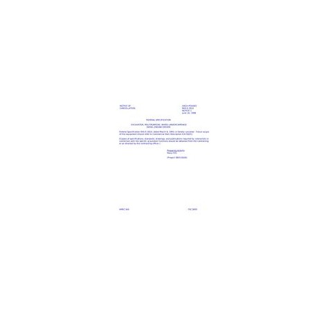 FED KKK-E-2810 Notice 1 - Cancellation