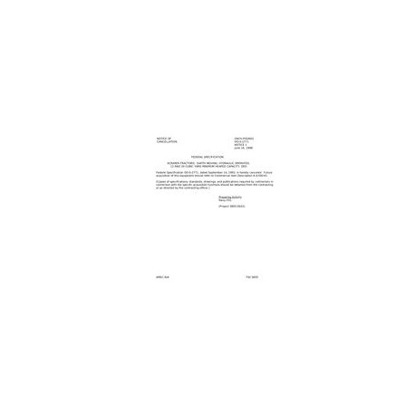 FED OO-S-2771 Notice 1 - Cancellation