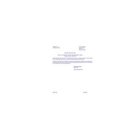 FED GG-M-2742 Notice 1 - Cancellation