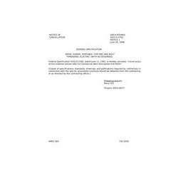 FED GGG-D-2782 Notice 1 - Cancellation