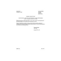 FED W-J-800F Notice 1 - Cancellation