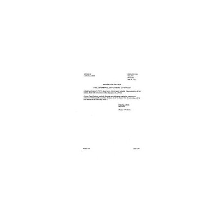 FED W-F-2793 Notice 1 - Cancellation