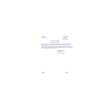 FED F-C-2791 Notice 1 - Cancellation