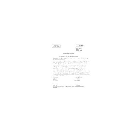 FED QQ-A-250/2E Notice 2 - Cancellation