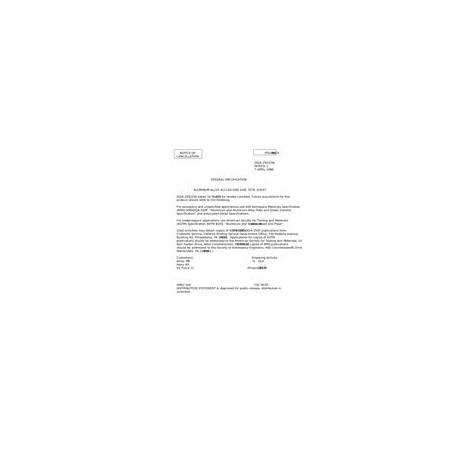 FED QQ-A-250/23A Notice 1 - Cancellation