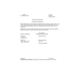 FED L-F-36C Notice 1 - Cancellation