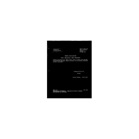 FED NNN-P-1482A Notice 1 - Cancellation