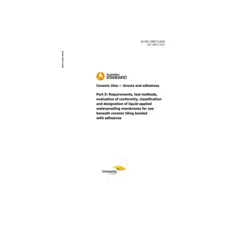 AS ISO 13007.5:2020