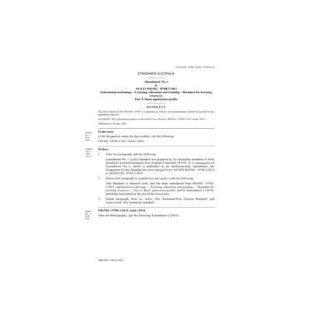AS ISO/IEC 19788.3-2013 Amd 1:2018