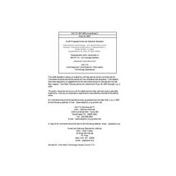 INCITS 397:2005 AMD 1 Draft
