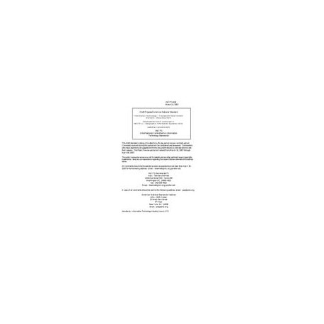 INCITS 436 Draft