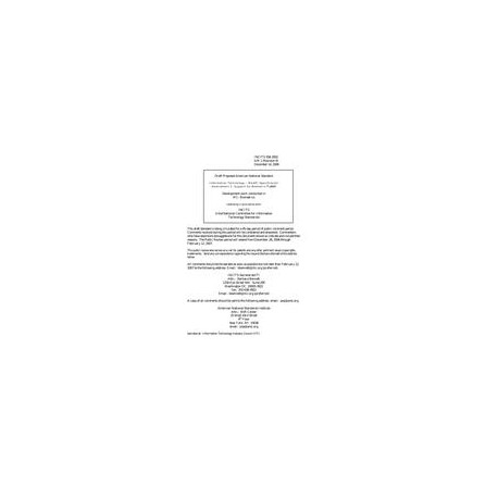 INCITS 358 Draft