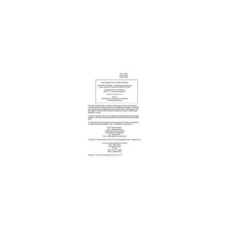 INCITS 430 Draft