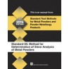 Standard Test Method 05: Method for Determination of Sieve Analysis of Metal Powders