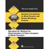 Standard Test Method 05: Method for Determination of Sieve Analysis of Metal Powders