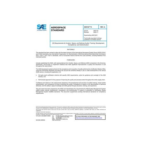 SAE AS9104/3A