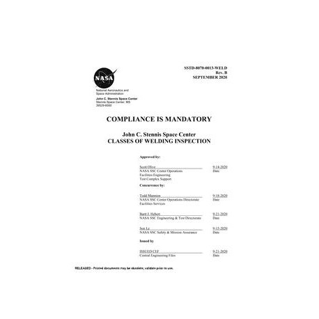 NASA SSTD-8070-0013-WELD Rev. B