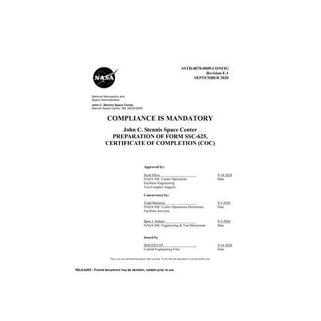 NASA SSTD-8070-0009 CONFIG Rev. E-1