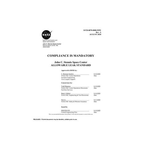 NASA SSTD-8070-0080-PIPE Rev. A