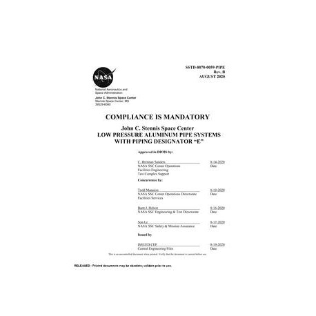 NASA SSTD-8070-0059-PIPE Rev. B