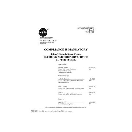 NASA SSTD-8070-0075-PIPE Rev. B